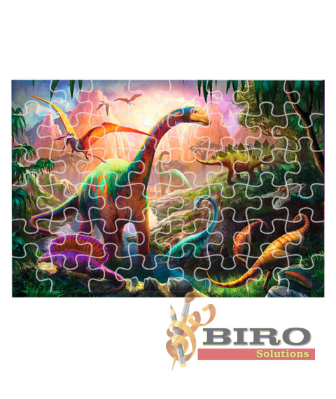 TF Puzzle "100" - "Dinosaurs land"